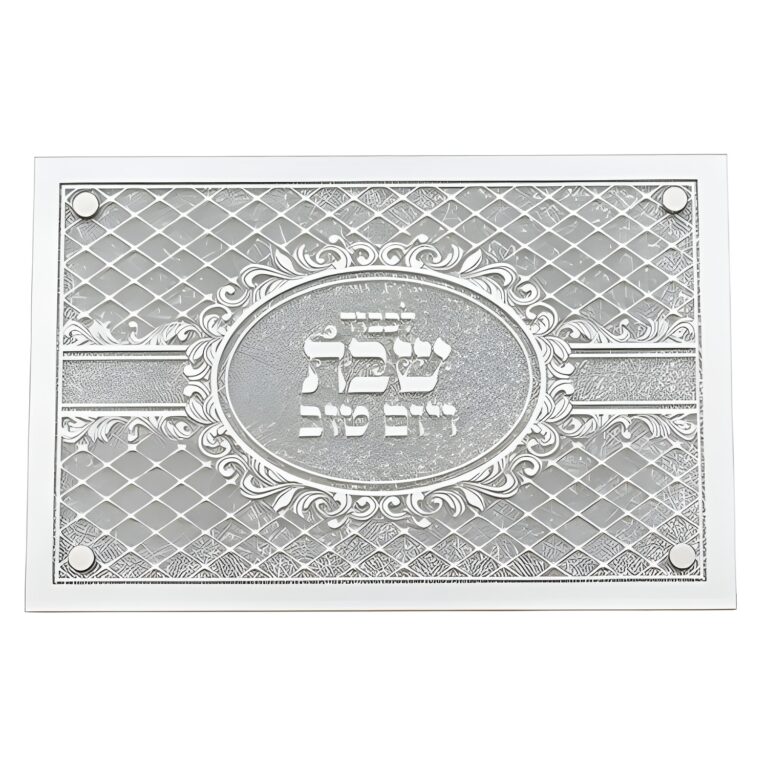 Elegant Glass Tray with Mirror and Glitter 35x23 cm