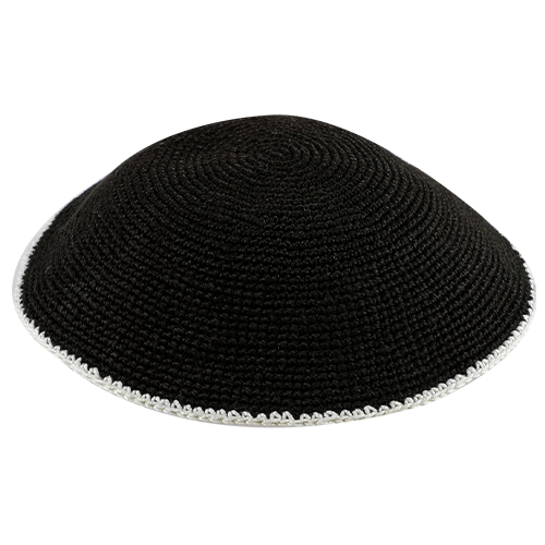 Knitted DMC Kippah 19 cm