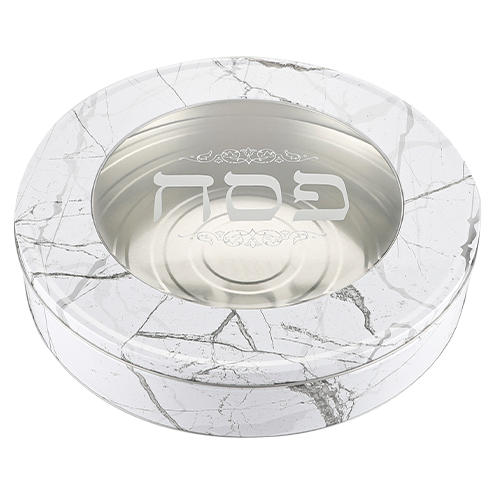 Round Tin Matzah Box 34 cm with print