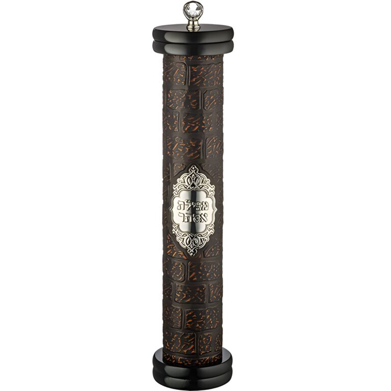 Ashkenaz Wood Megilah Case with Plaque Size 15cm/ 5.9"
