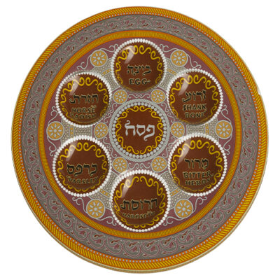 Glass Passover Plate 35cm
