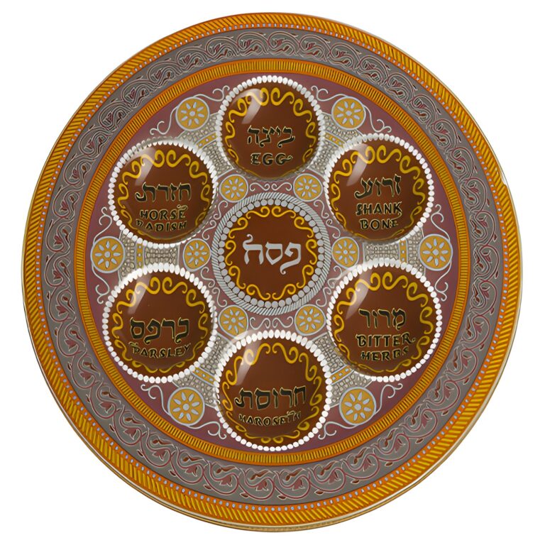 Glass Passover Plate 35cm