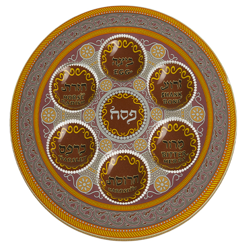 GLASS PASSOVER PLATE 35 CM