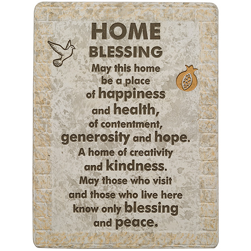 Polyresin English Home Blessing 26*19 cm