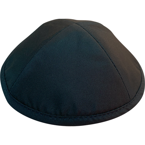 Elegant Black Kippah  size 2 17.5 cm