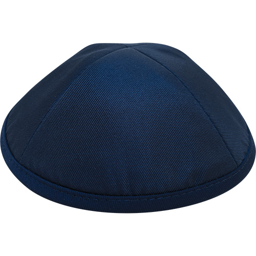 Elegant Dark Blue Kippah  size 2 17.5 cm