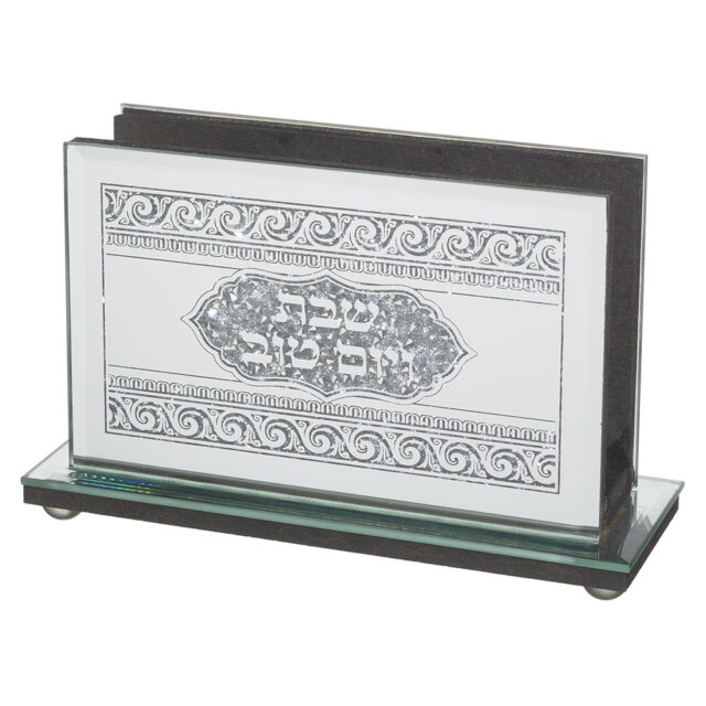 מחזיק גפרורים זכוכית עם אבנים 158 ס"מ
