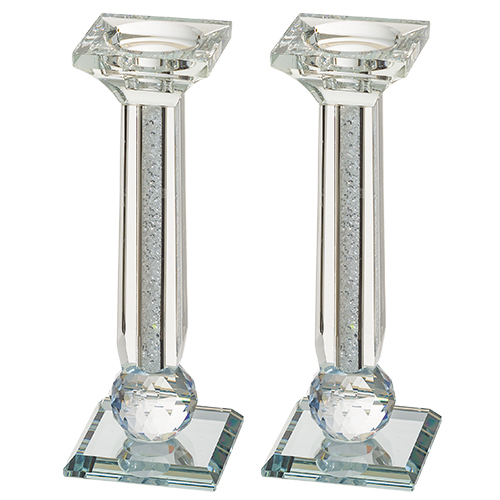 Crystal Candlesticks With Stones 20 cm