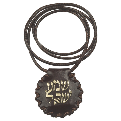 Leather Like Necklace 4.5 cm "Shiviti"