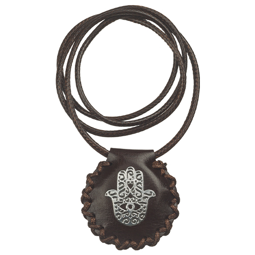 Leather Like Necklace 4.5 cm "Shiviti"