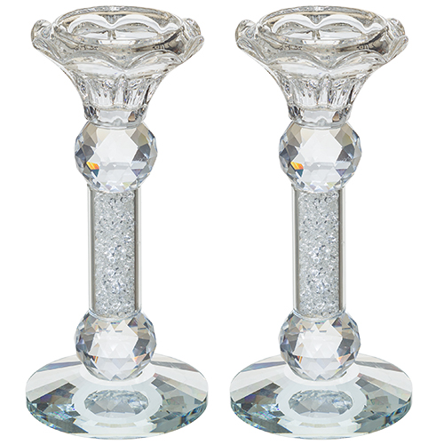 Crystal Candlesticks With Stones 15 cm