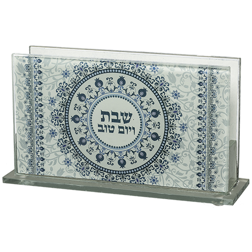 Glass Matches Holder 12.5*8 cm with Print - Candle Lighting