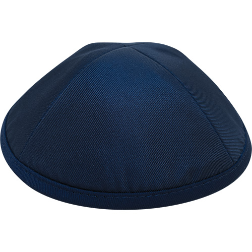 Elegant Dark Blue Kippah  size 5 20 cm