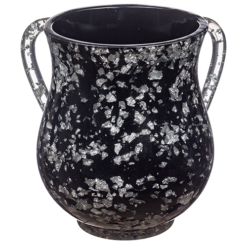 Polyresin Wasing Cup 14 cm- Sparkle Silver