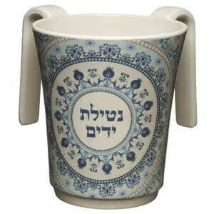 נטלה "במבוק עבה" עם הדפסה צבעונית גווני כחול 14 ס