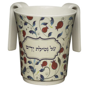נטלה "במבוק עבה" עם הדפסה צבעונית רימונים 14 ס"מ