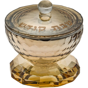 מלחית קריסטל מהודרת זהב 7 ס"מ