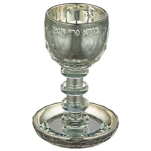Crystal Kiddush Cup 16 cm