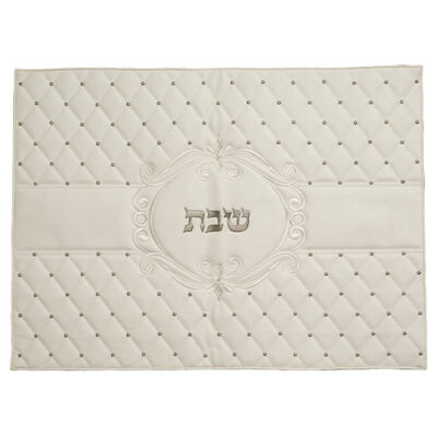Leatherette Challah Cover 42*52 cm - White