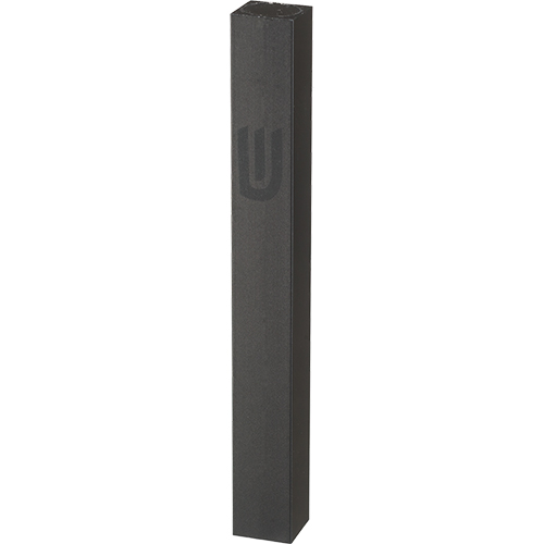 Aluminum Mezuzah 10 cm - Shiny Black