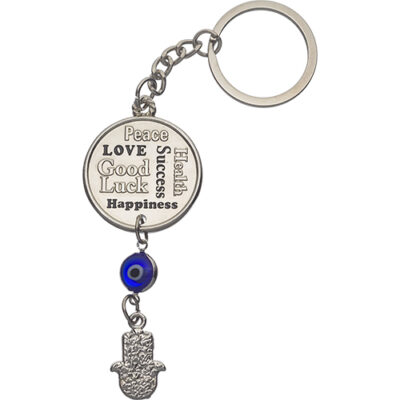 Metal "Blessings" Keyholder 8 cm- English