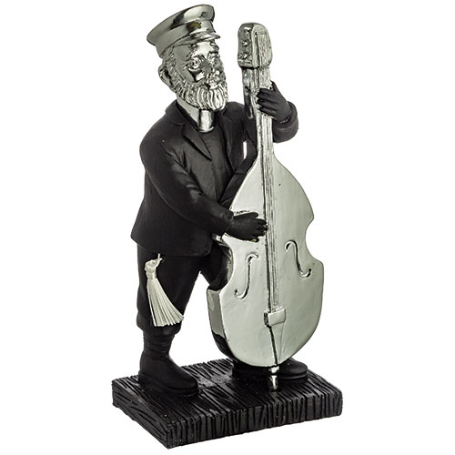 Polyresin Kleizmer Playing Cello 17 cm