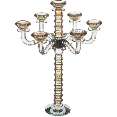 Crystal 7 Branch Candlesticks 42 cm