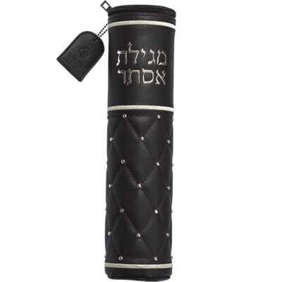 כיסוי מגילה מעור סינטטי בגודל 25 ס"מ