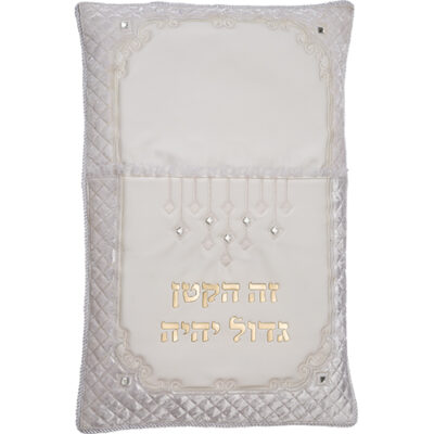 Leatherette Brit Pillow 74*50 cm with Bold Embroidery