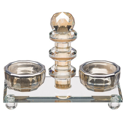 Crystal Salt & Pepper Holders 13 cm