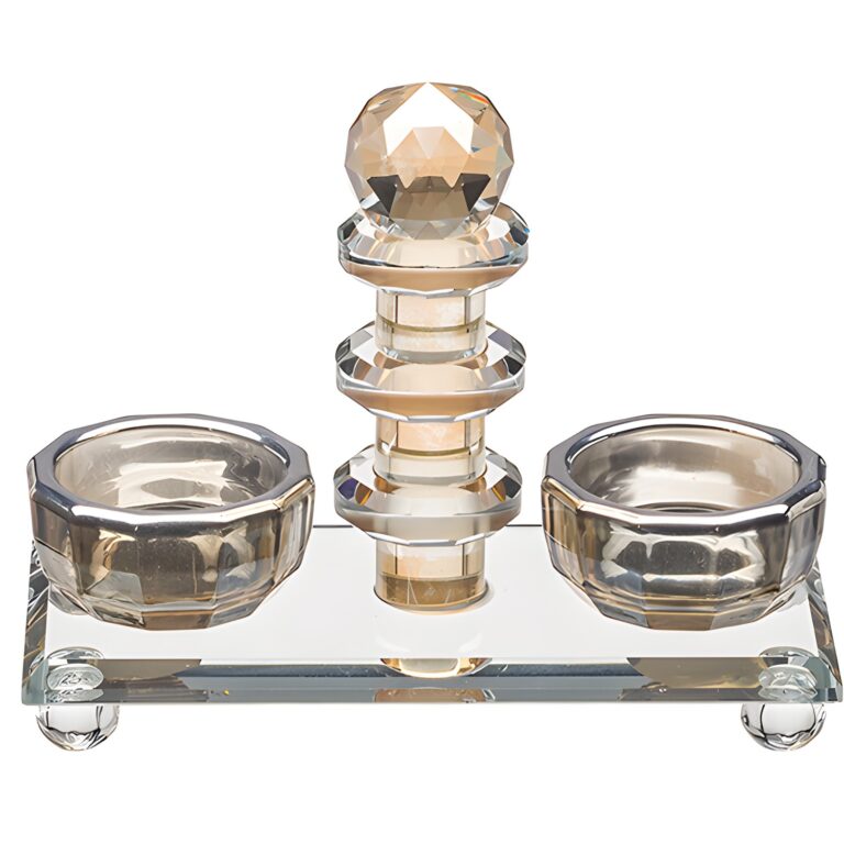 Crystal Salt & Pepper Holders 13 cm