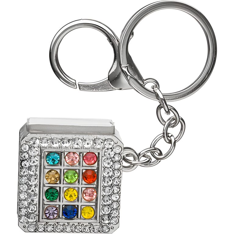 Metel Choshen Stones Keyholder with Tehillim Book 3 cm