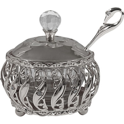 Metal Filigreen Honey Dish
