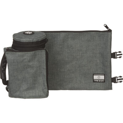 Turquoise Teffilin Case"tik-taf" 23 cm - Dark Gray