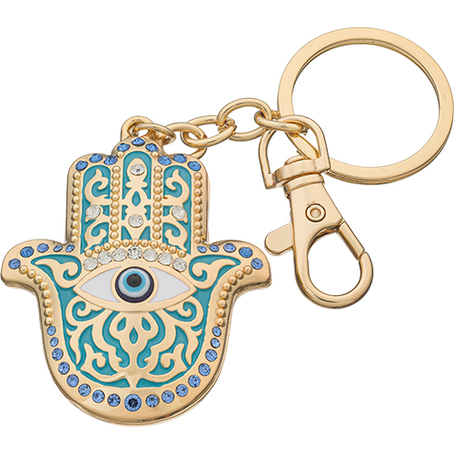 Metal Key Holder Hamsa "Against Evil Eye" 5.5 cm