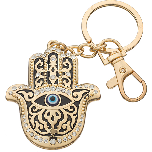 Metal Key Holder Hamsa "Against Evil Eye" 5.5 cm