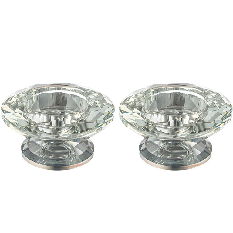 Crystal Candlesticks 4*7.5 cm - Silver