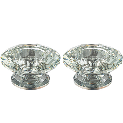 Crystal Candlesticks 4*7.5 cm - Silver