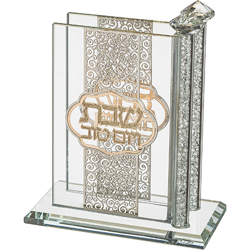 Crystal Matches Holder 12*12 cm with Plaque