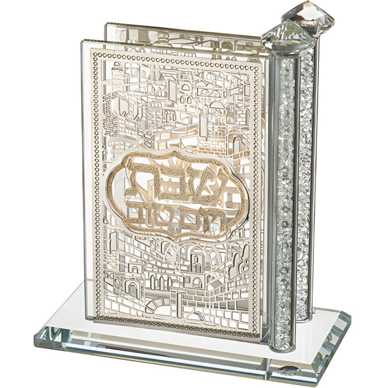 Crystal Matches Holder 12*12 cm with Plaque