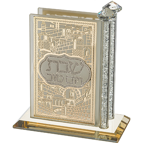 Crystal Matches Holder 12*12 cm with Plaque