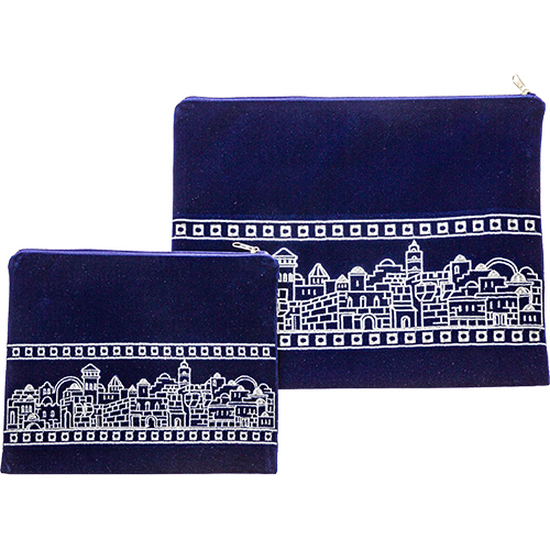 Velvet Talit-Teflin Set  With Embroidery 36x29 cm