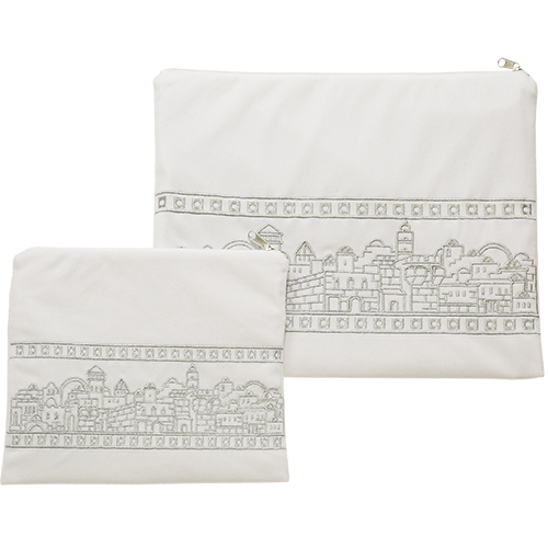 Velvet Talit-Teflin Set  With Embroidery 36x29 cm