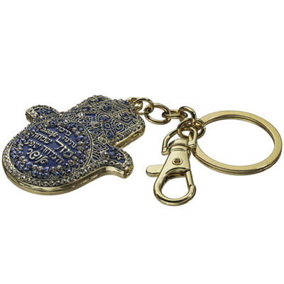 Metal Keyholder Hamsa Mazal 5.5 cm