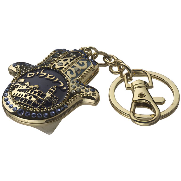 Metal Keyholder Hamsa 5.5 cm
