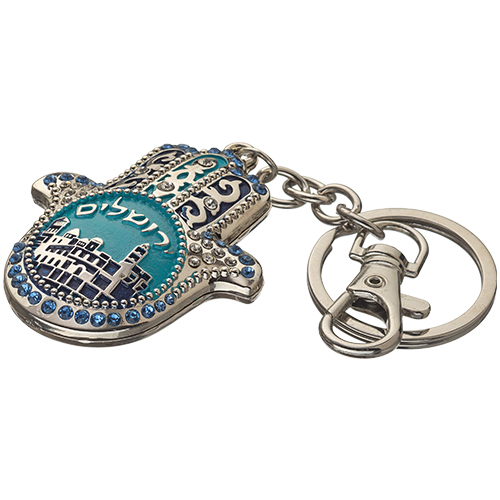 Metal Key Holder Hamsa 5.5 cm