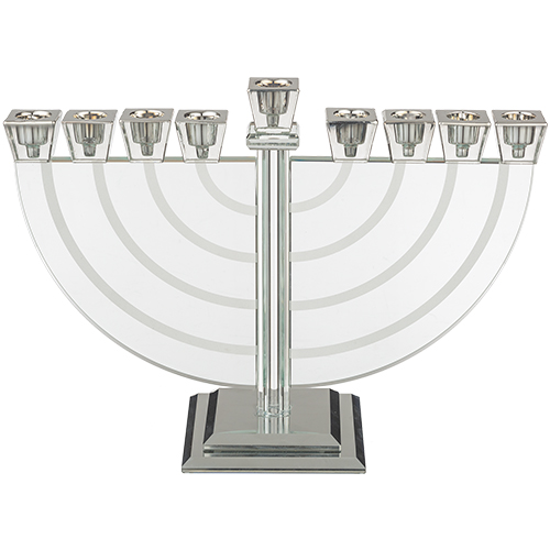 Crystal Elegant Hanukkiah 21 cm