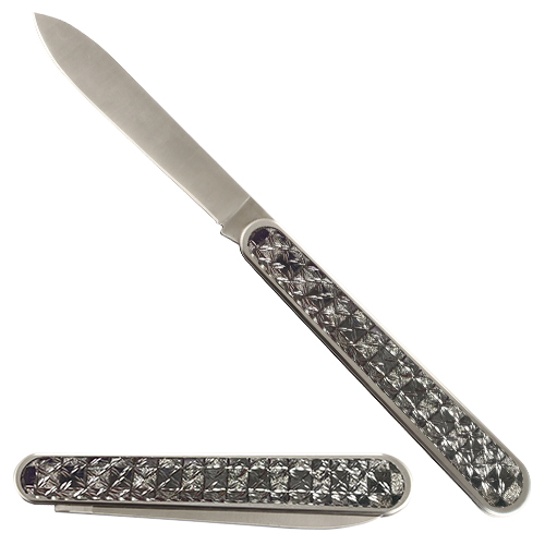 Elegant Floding Knife 35 cm with Metal Plaque