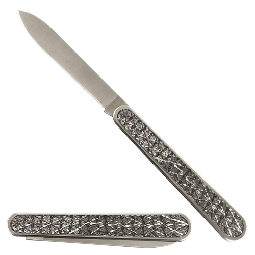 Elegant Floding Knife 35 cm with Metal Plaque