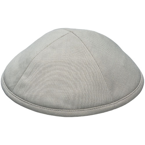 Fabric Kippah 18 cm- Off White